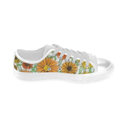 Calendula. Inspired by the Magic Island of Gotland. Men's Classic Canvas Shoes (Model 018)