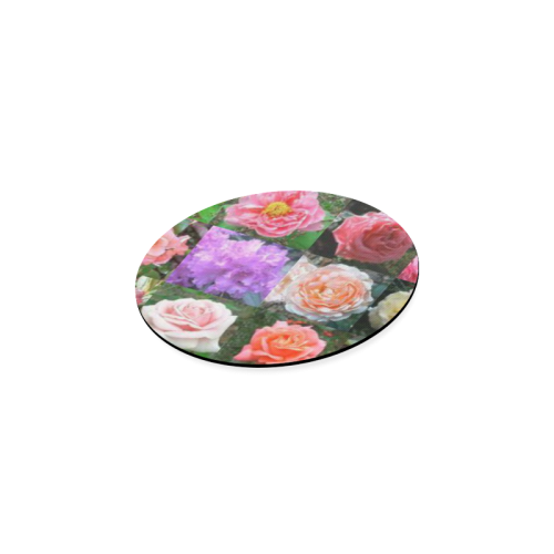 Roses and Rhododendrons Round Coaster