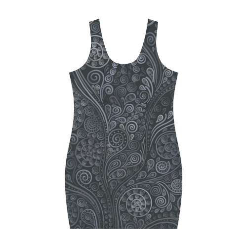 Soft Blue 3D Ornamental Medea Vest Dress (Model D06)