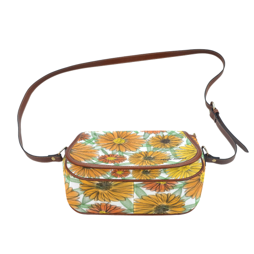 Calendula. Inspired by the Magic Island of Gotland. Saddle Bag/Small (Model 1649) Full Customization