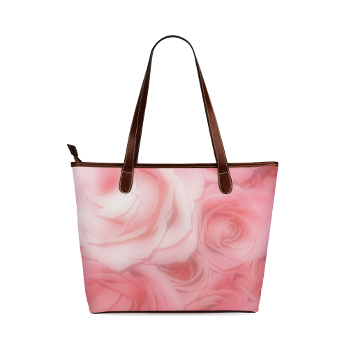 Bouquet of Pink Roses Soft Touch 1 Shoulder Tote Bag (Model 1646)