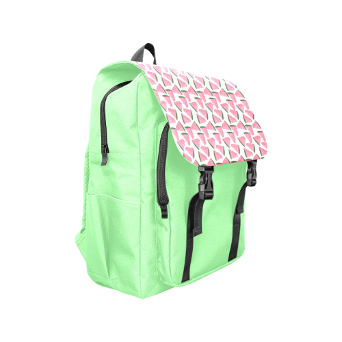 Fresh Fruity Pink Water Melon Summery  Pattern Casual Shoulders Backpack (Model 1623)