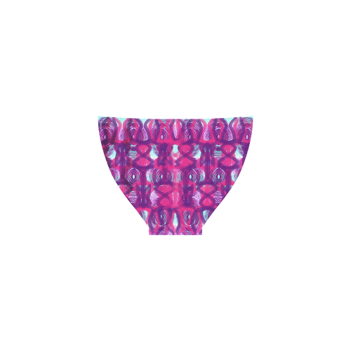 Pink Purple Mix Stylish Abstract Pattern Custom Bikini Swimsuit