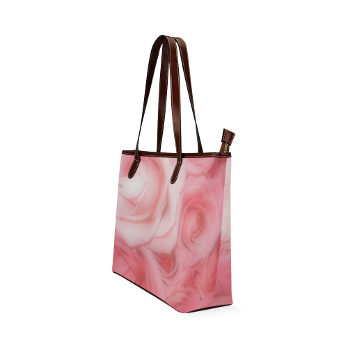 Bouquet of Pink Roses Soft Touch 1 Shoulder Tote Bag (Model 1646)
