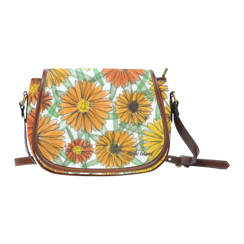 Calendula. Inspired by the Magic Island of Gotland. Saddle Bag/Small (Model 1649) Full Customization