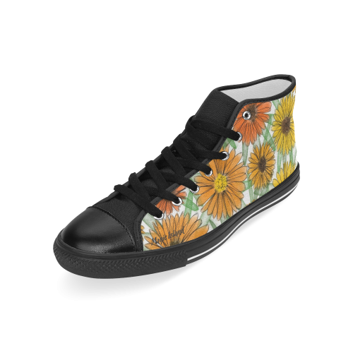 Calendula. Inspired by the Magic Island of Gotland. Men’s Classic High Top Canvas Shoes (Model 017)