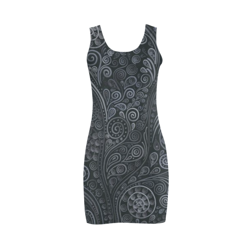 Soft Blue 3D Ornamental Medea Vest Dress (Model D06)