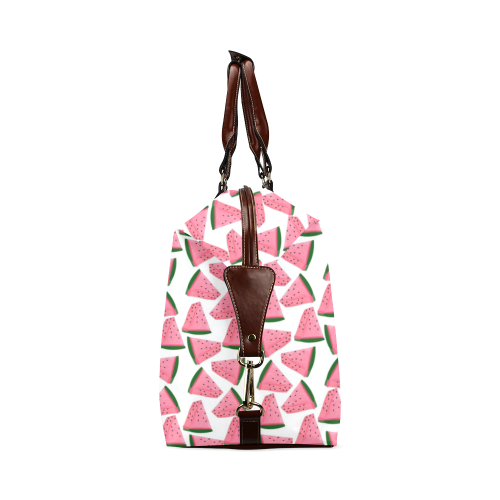 Fresh Fruity Pink Water Melon Summery  Pattern Classic Travel Bag (Model 1643)