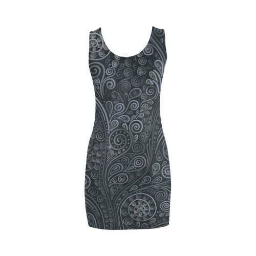 Soft Blue 3D Ornamental Medea Vest Dress (Model D06)