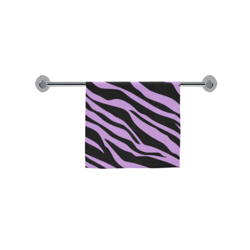 Lavender Zebra Stripes Custom Towel 16"x28"