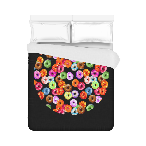 Colorful Yummy DONUTS pattern Duvet Cover 86"x70" ( All-over-print)