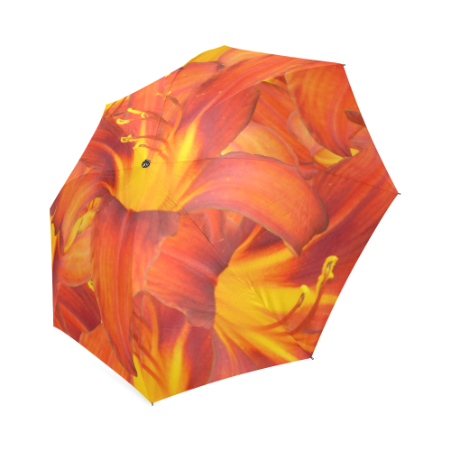 Orange Daylilies Foldable Umbrella (Model U01)