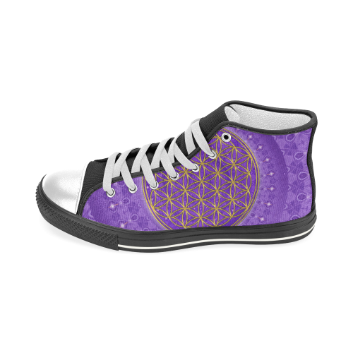 FLOWER OF LIFE gold POWER SPIRAL purple