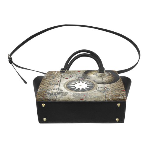 Steampunk, noble design, clocks and gears Classic Shoulder Handbag (Model 1653)