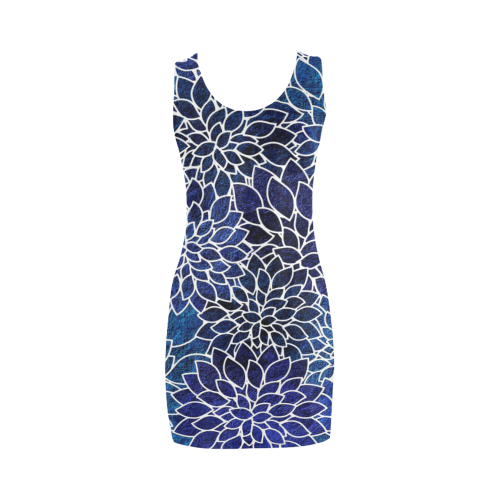 Floral Abstract 8 Medea Vest Dress (Model D06)