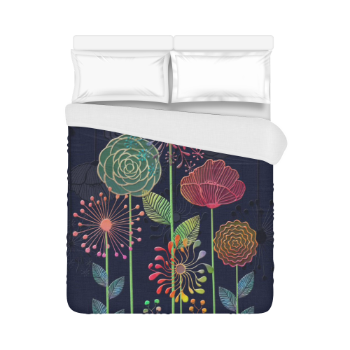 Flower Tale Duvet Cover 86"x70" ( All-over-print)