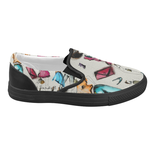 abuddyW Women's Slip-on Canvas Shoes (Model 019)