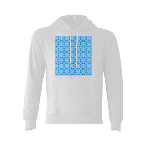 Abstract Circles Arches Lattice Aqua Blue Oceanus Hoodie Sweatshirt (Model H03)