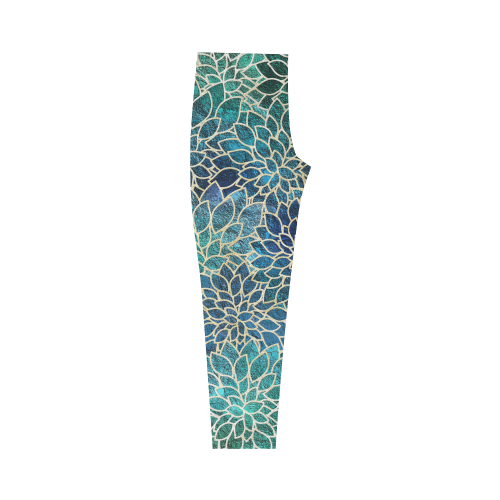 Floral Abstract 9 Capri Legging (Model L02)