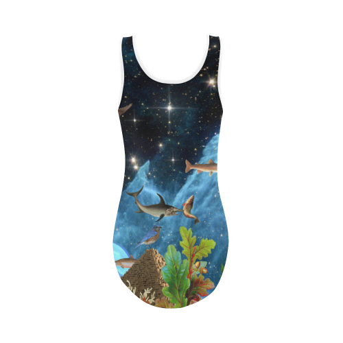 Heaven and Earth Vest One Piece Swimsuit (Model S04)