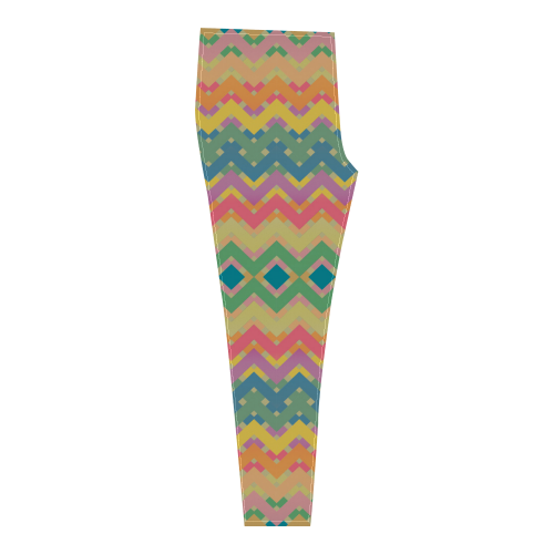 Summer-color Chevron 2 Cassandra Women's Leggings (Model L01)