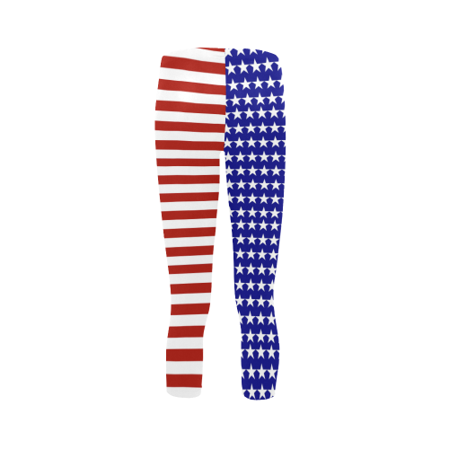 USA Patriotic Stars & Stripes Capri Legging (Model L02)