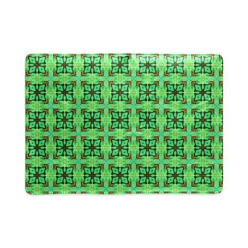 Green Gold Moroccan Lattice Diamonds Quilt