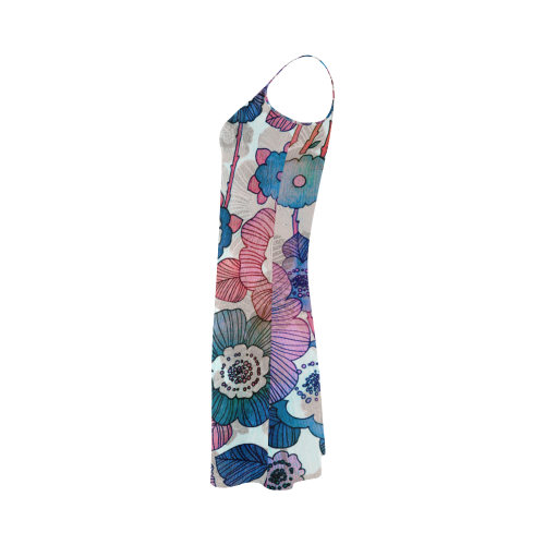 Hanging Flower Garland Alcestis Slip Dress (Model D05)