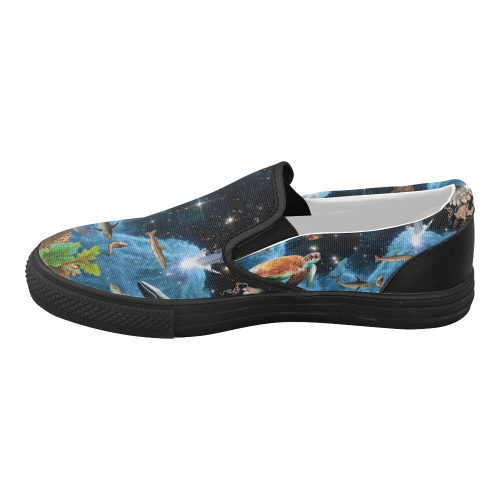 Heaven and Earth Women's Slip-on Canvas Shoes (Model 019)