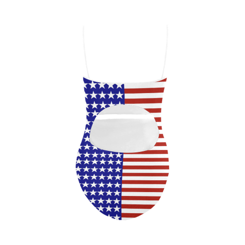 USA Patriotic Stars & Stripes Strap Swimsuit ( Model S05)