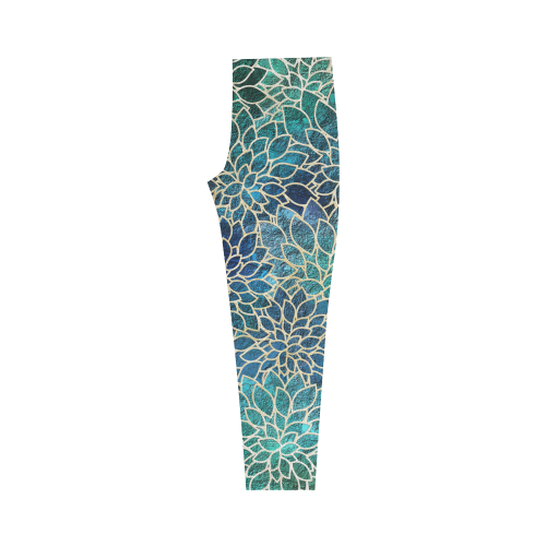 Floral Abstract 9 Capri Legging (Model L02)