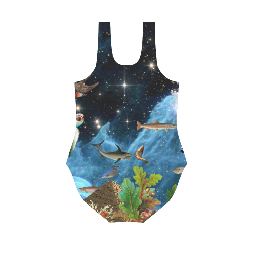 Heaven and Earth Vest One Piece Swimsuit (Model S04)