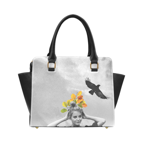 Crow girl Classic Shoulder Handbag (Model 1653)