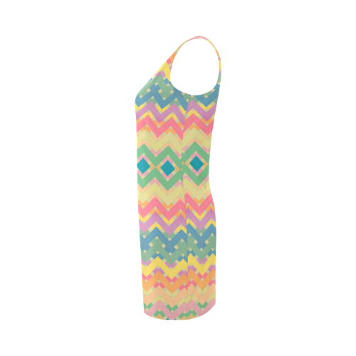 Summer-color Chevron 2 Medea Vest Dress (Model D06)