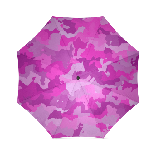 camouflage hot pink Foldable Umbrella (Model U01)