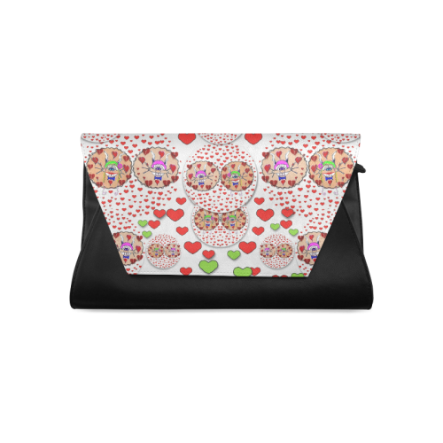 Love Bunnies in peace and Popart Clutch Bag (Model 1630)