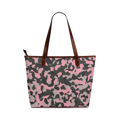 Kitty Camo Shoulder Tote Bag (Model 1646)