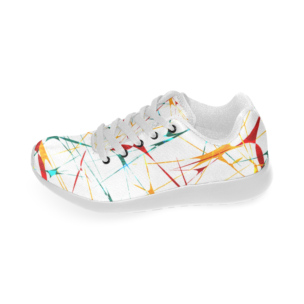 colorful track shoes