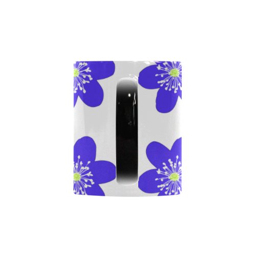 Blue Anemone Hepatica. Inspired by the Magic Island of Gotland. Custom Morphing Mug