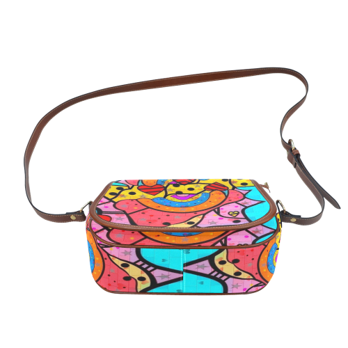 Skurill Popart by Nico Bielow Saddle Bag/Large (Model 1649)