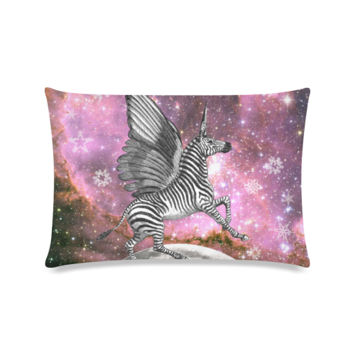 Unicorn Custom Zippered Pillow Case 16"x24"(Twin Sides)