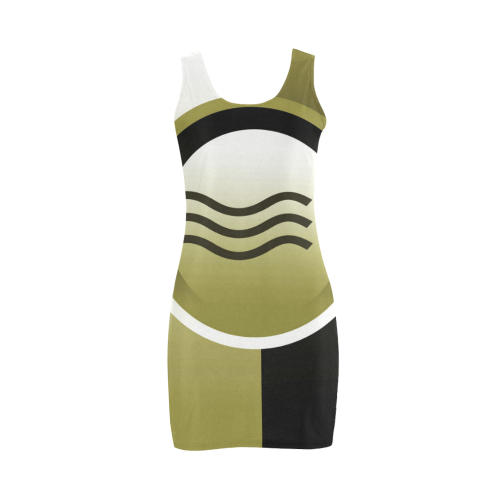 Black and gold Vest dress Medea Vest Dress (Model D06)