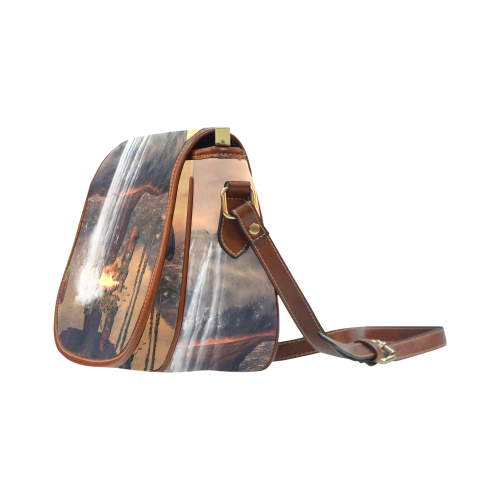 Awesome seascape Saddle Bag/Small (Model 1649) Full Customization