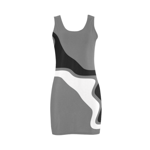 Monochromatic slur Vest Dress 2 Medea Vest Dress (Model D06)