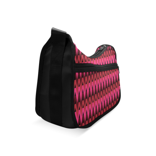 Crimson Chevrons Crossbody Bags (Model 1616)