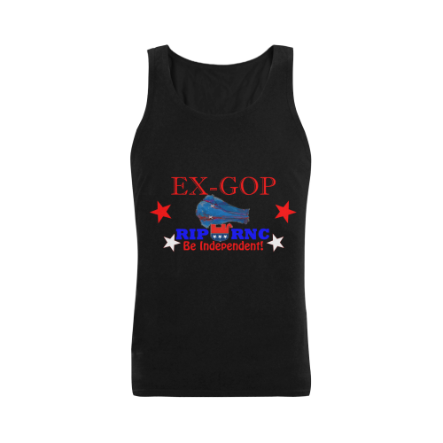 RIP RNC The Party’s Over Plus-size Men's Shoulder-Free Tank Top (Model T33)