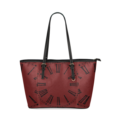 Fashionably Late Tote Leather Tote Bag/Small (Model 1640)