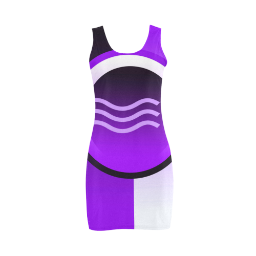 Purple circle vest dress Medea Vest Dress (Model D06)