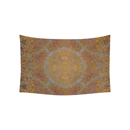 Magic mandala 2 Cotton Linen Wall Tapestry 60"x 40"
