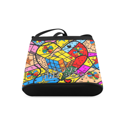 i love the 80s Popart by Nico Bielow Crossbody Bags (Model 1613)